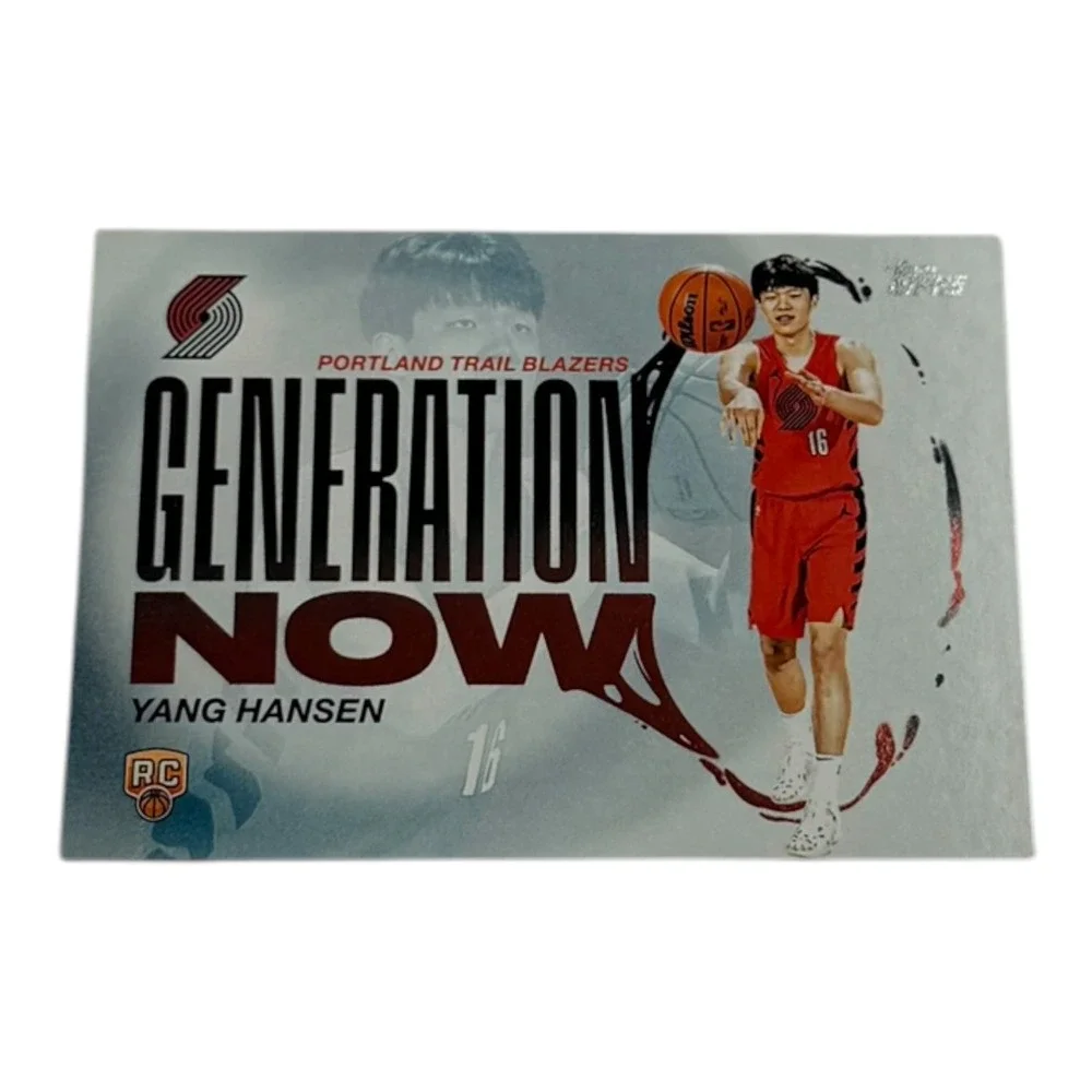 2025 Topps Generation Now Yang Hansen GN16 Portland Trail Blazers Rookie Card RC